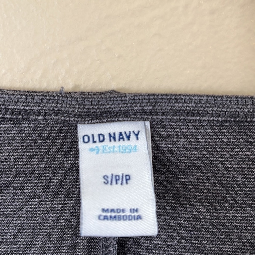 Old Navy dress midi length body fitted charcoal heather long sleeves size Small - Picture 5 of 15